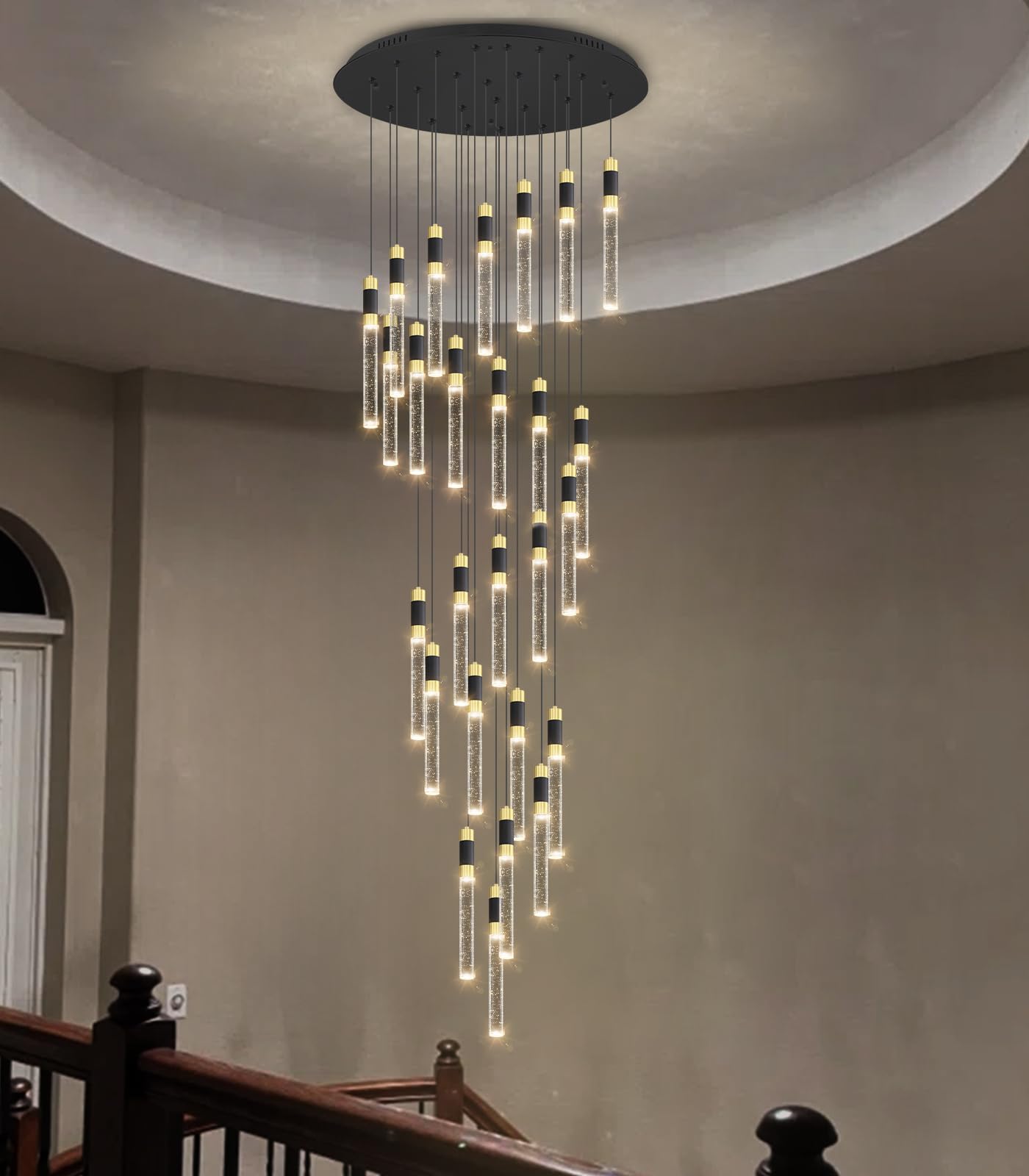 Modern 14.5ft LED Chandeliers for Living Room, Dining Room